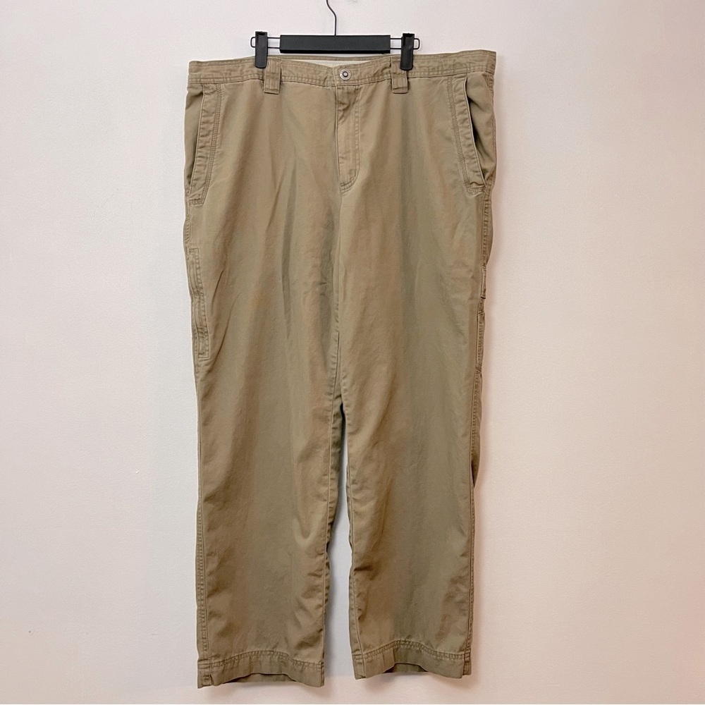 Columbia 100% Cotton Canvas Tan Omni Shade Outdoor hiking Pant 40 x 30